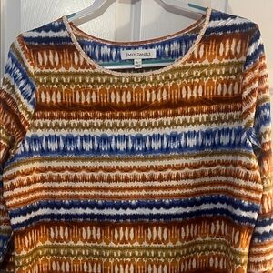 Emily Daniels Vibrant Striped Long Sleeve Top